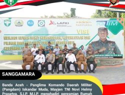 Pangdam Iskandar Muda Hadiri Peresmian Rumah Sakit Pusat Pertahanan Negara (RSPPN) Secara Virtual