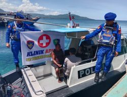 Klinik Apung Satpolairud Polres Touna Layani Pemeriksaan Kesehatan Nelayan