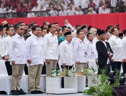 Presiden Jokowi Hadiri Penutupan Apel Kader Partai Gerindra