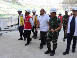 Kapolresta Deli Serdang Dampingi Wakapolda Sumut Saat Kunjungan Menteri PMK ke Stadion Utama Sport Centre Batang Kuis