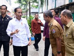 20 Menit Presiden RI Joko Widodo Berada di Pasar Delimas Lubuk Pakam, Para Pedagang Riuh Menyambut