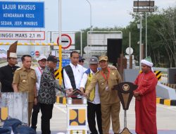 Polres Simalungun Lakukan Pengamanan VVIP Kunjungan Presiden Jokowi untuk Resmikan Pintu Tol Sinaksak