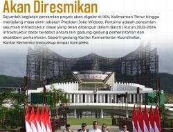 Sejumlah Proyek di IKN Akan Diresmikan