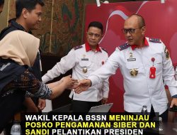 Wakil Kepala BSSN Tinjau Posko Satgas Pengamanan Siber dan Sandi Pelantikan Presiden dan Wakil Presiden 2024