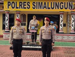 Polres Simalungun Gelar Upacara Bendera Bulanan : Perkuat Ketahanan Pangan, Pemberantasan Narkoba, dan Pilkada Damai