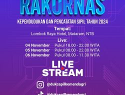 Rakornas II di Mataram, Ditjen Dukcapil Fokus pada Akurasi Data Sukseskan Pilkada Serentak dan Percepatan Transformasi Digital Nasional