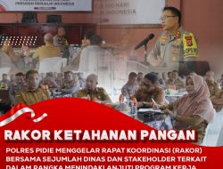 Polres Pidie Gelar Rakor Dukung Ketahanan Pangan