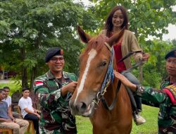 Jelang HUT Kavaleri, Satgas Pamtas Yonkav 6 Berbagi Ilmu Equestrian Studies di Tapal Batas