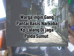 Warga Gang Pantai Kp Lalang Medan Sunggal Inginkan Pos Penjagaan Bebas Narkoba Dari Polda Sumut