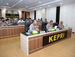 Polda Kepri Bersama KPU Kepri dan Bawaslu Kepri Rakor Kesiapan Akhir Pengamanan Jelang Pemilu 2024