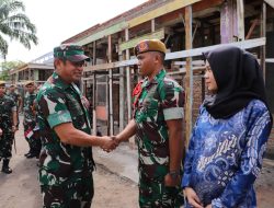 Pangdam I/BB Dampingi KASAD Tinjau Progres Pembangunan Rumdis Prajurit dan Rehab Kantor Koramil