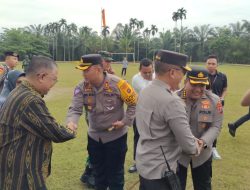 Kapolres Dampingi Rombongan Kapolda Bersama Forkopimda Sumut Lakukan Monitoring Penyelenggaraan Pemilu 2024 di Kabupaten Simalungun