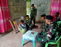 Pelajari Budaya Lokal, Pos Naekake Satgas Yonkav 6/Naga Karimata Belajar Cara Membuat Kain Tenun