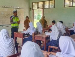 Siswa SMP N 1 Tapian Dolok Terima Penyuluhan Tertib Lalu Lintas dari Sat Lantas Polres Simalungun