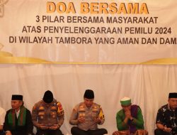 Polsek Tambora Jakarta Barat dan 3 Pilar Gelar Doa Bersama untuk Pemilu 2024 yang Aman dan Damai