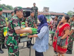 Kodim 0203/Langkat Serbu Pasar Tavip Binjai