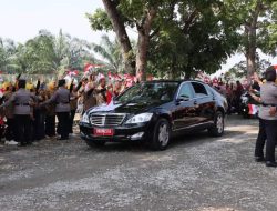 Polresta Deli Serdang Gelar Pengamanan Kunjungan Kerja Presiden RI Joko Widodo di Kabupaten Deli Serdang