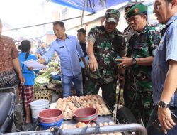 Pemko Binjai Bersama Kodim 0203/Langkat Gelar Pasar Murah Sembako