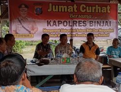 Tanggapi Keluhan Masyarakat Melalui Jum’at Curhat Bersama Kapolres Binjai