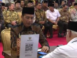 Serahkan Zakat, Presiden Jokowi dan Wapres Ma’ruf Amin melalui BAZNAS