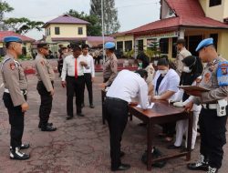 Bid Propam Polda Sumut, Lakukan Pemeriksaan Gaktiblin di Polres Dairi