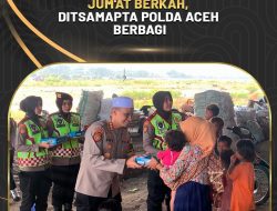 Jum’at Berkah, Ditsamapta Polda Aceh Berbagi