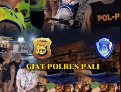 Polres Pali dan Polres Muara Enim Menggelar Razia Gabungan