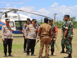 Kapolda Sulteng dan Pangdam XIII/Merdeka Cek Lokasi yang Akan dikunjungi Presiden RI di Kab. Bangkep