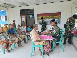 Pelayanan Kesehatan Terbuka, Pos Naekake Satgas Yonkav 6/Naga Karimata Periksa Kesehatan Gratis