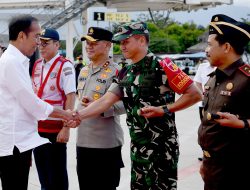 Pangdam XIII/Merdeka Melepas Keberangkatan Presiden Joko Widodo Menuju Jakarta