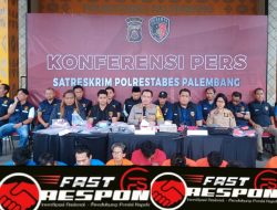 Operasi Pekat Polrestabes Palembang Berakhir, Kapolres Ungkap 96 Kasus Dengan 110 Tersangka