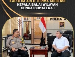 Kapolda Aceh Terima Audensi Kepala Balai Wilayah Sungai Sumatera I