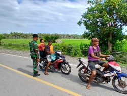 Pos Oepoli Tengah Satgas Yonkav 6/Naga Karimata Adakan Sweeping Dalam Minimalisir Penyelundupan di Hari Libur Nasional