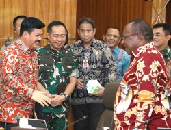 Panglima TNI Hadiri Rakor di Kemenkopolhukam Bahas Situasi di Papua dan Permasalahan Tanah di Sumsel