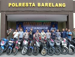 Kapolresta Barelang Gelar Konferensi Pers Ungkap Kasus Curanmor Amankan 60 Unit Sepeda Motor