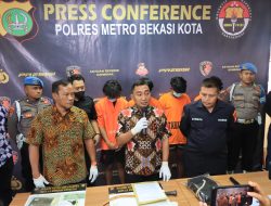 Polres Metro Bekasi Kota Ungkap Kasus Pencurian dengan Kekerasan, 4 Pelaku Ditangkap