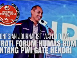 IJW Surati Forum Humas BUMN Terkait PWI Gate, Korupsi Dana Bantuan BUMN ke PWI Pusat