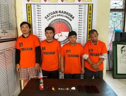 Polsek Parapat Resor Simalungun Berhasil Tangkap Empat Pemuda Bersama 1,20 gram Sabu