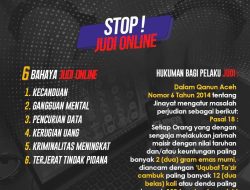 Ditreskrimum Polda Aceh : Perlu Kerja Sama Semua Pihak dalam Memberantas Judi Online