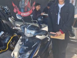 Senyum Bahagia Putri Nurdin, menerima Kembali Sepeda Motornya yang hilang