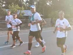 Satgas Pamtas Yonkav 6/Naga Karimata Ikuti Event Lari Historic Cross Border Run RI – RDTL 2024