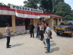 Polsek Bangun Resor Simalungun Gelar Razia Miras, Sita Puluhan Botol Minuman Keras