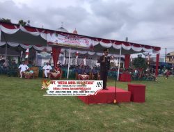 Kapolsek Bangun Jadi Itupun Upacara Penurunan Bendera Merah Putih dalam Peringatan HUT RI ke – 79 di Kecamatan Siantar