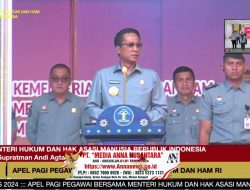 Pimpin Apel Perdana, Menkumham RI Supratman Andi Agtas Tekankan Pentingnya Kolaborasi dan Integritas