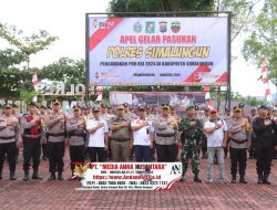 Kapolres Simalungun Pimpin Apel Gelar Pasukan Operasi HATRA TOBA 2024 untuk Pengamanan PON XXI