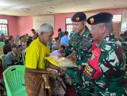 Peringati HUT Yang ke – 70 Satgas Yonkav 6/Naga Karimata Laksanakan Bakti Sosial di Perbatasan