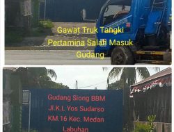 Benar – Benar Nekat, Diduga Gudang Penampung BBM Bebas Beraktifitas Padahal Pinggir Jalan Lintas