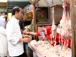 Presiden Jokowi Kunjungi Pasar Soponyono di Kota Surabaya