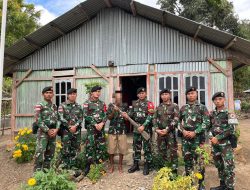 Kado Pembangunan Rumah Adat, Pos Nilulat Satgas Yonkav 6/Naga Karimata Amankan Senjata Rakitan