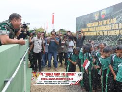 Kasad Resmikan 50 Sumber Air Bersih dan Serahkan Perahu Ponton Pengangkut Sampah di Toba